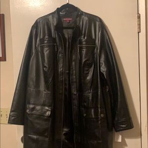 Jessica London Leather Women Jacket